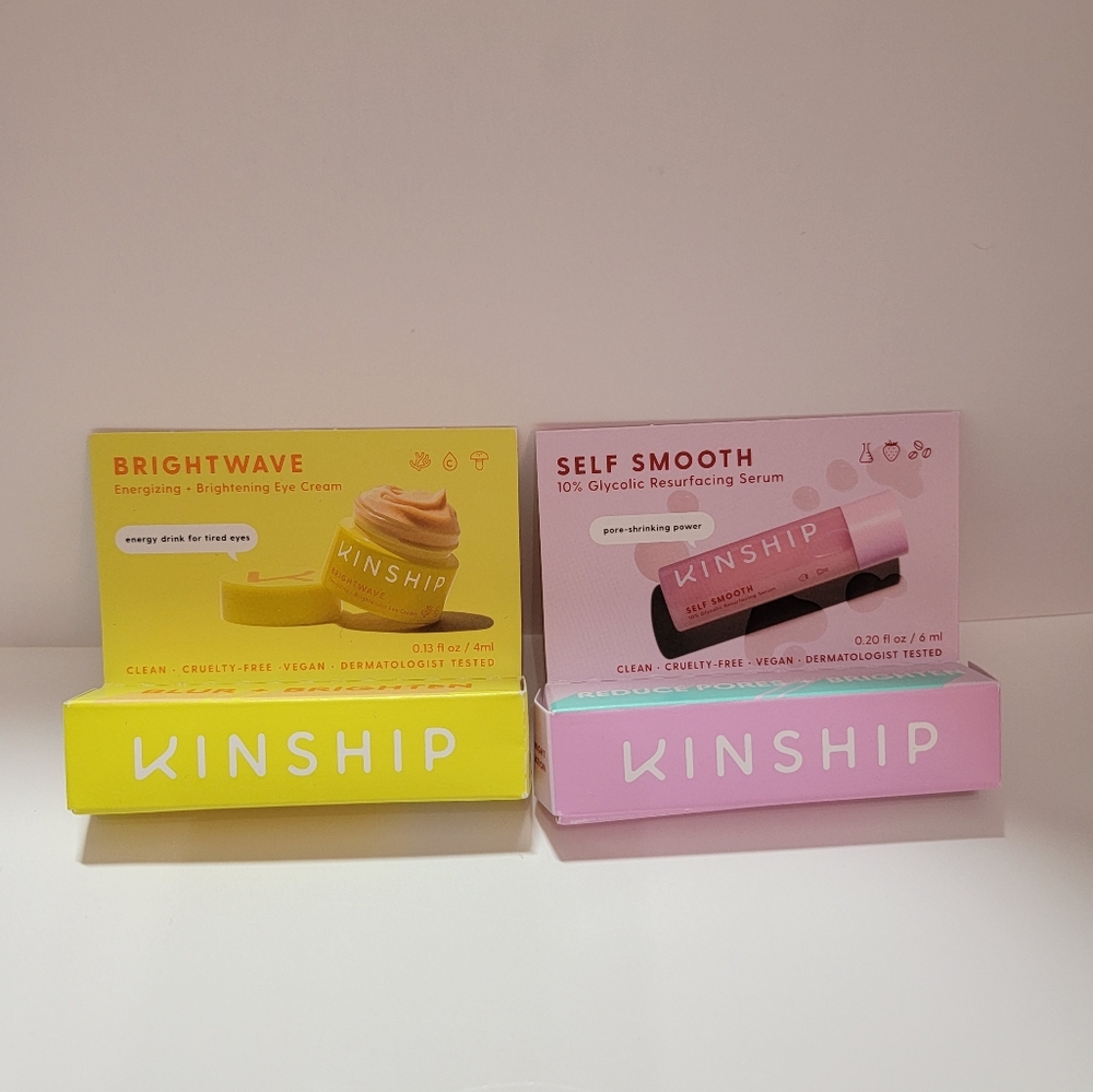 Kinship Brightwave Energizing Brightening Eye Cream .13oz/4ml Self Smooth Serum